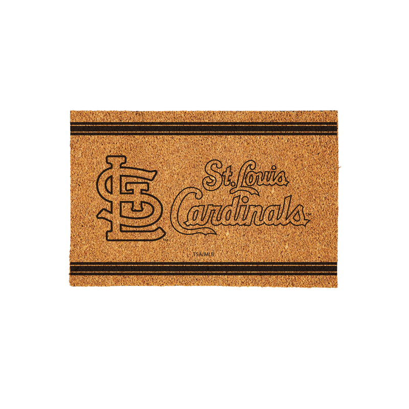 St Louis Cardinals Large One Color Coir Mat, 36"x24"