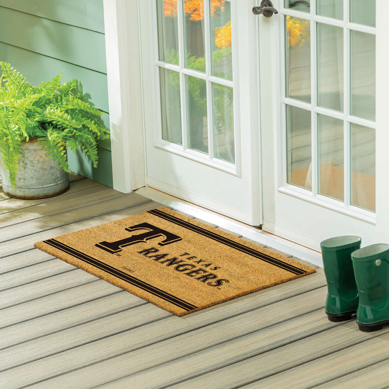 Texas Rangers Large One Color Coir Mat, 36"x24"