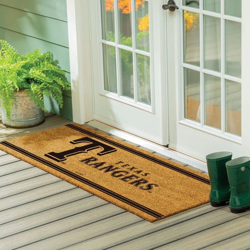 Texas Rangers Extra Large One Color Coir Mat, 60"x24"