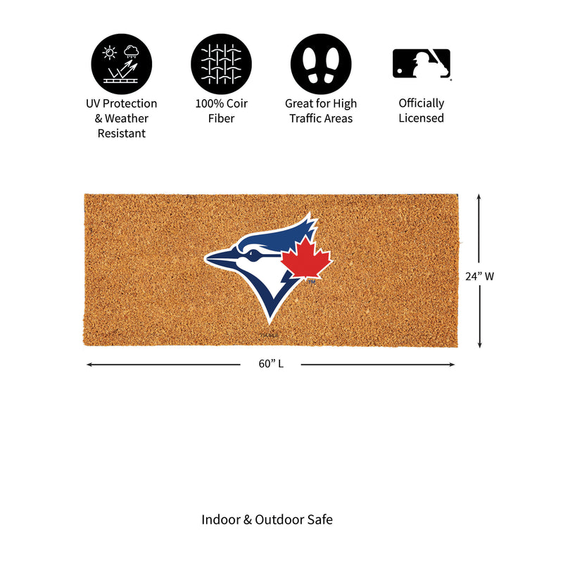 Toronto Blue Jays Extra Large Full Color Coir Mat, 60"x24"