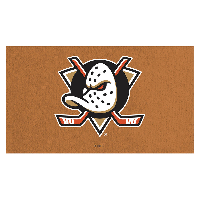 Coir Mat, 16"x28", Anaheim Ducks