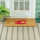 Calgary Flames Large Full Color Coir Mat, 36"x24"