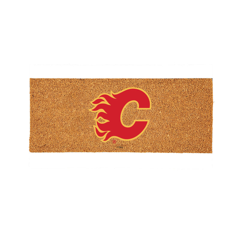 Calgary Flames Extra Large Full Color Coir Mat, 60"x24"