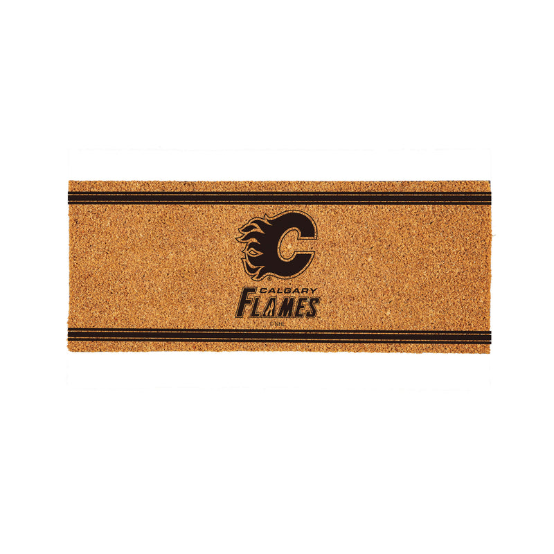 Calgary Flames Extra Large One Color Coir Mat, 60"x24"