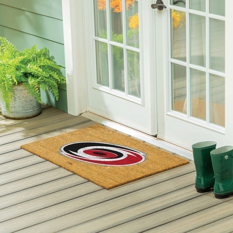Carolina Hurricanes Large Full Color Coir Mat, 36"x24"