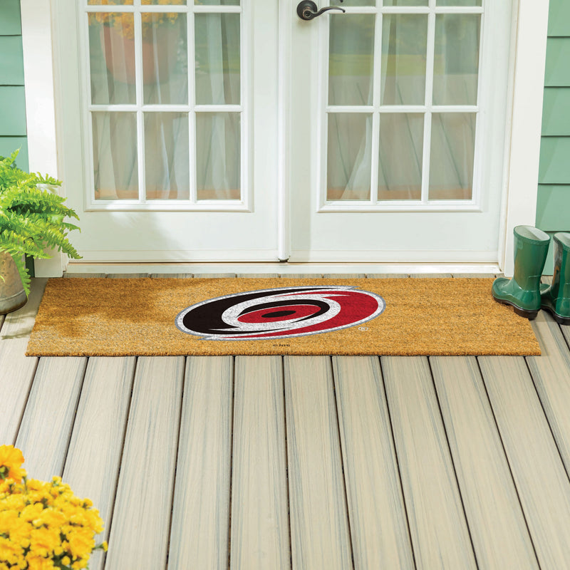 Carolina Hurricanes Extra Large Full Color Coir Mat, 60"x24"