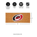 Carolina Hurricanes Extra Large Full Color Coir Mat, 60"x24"