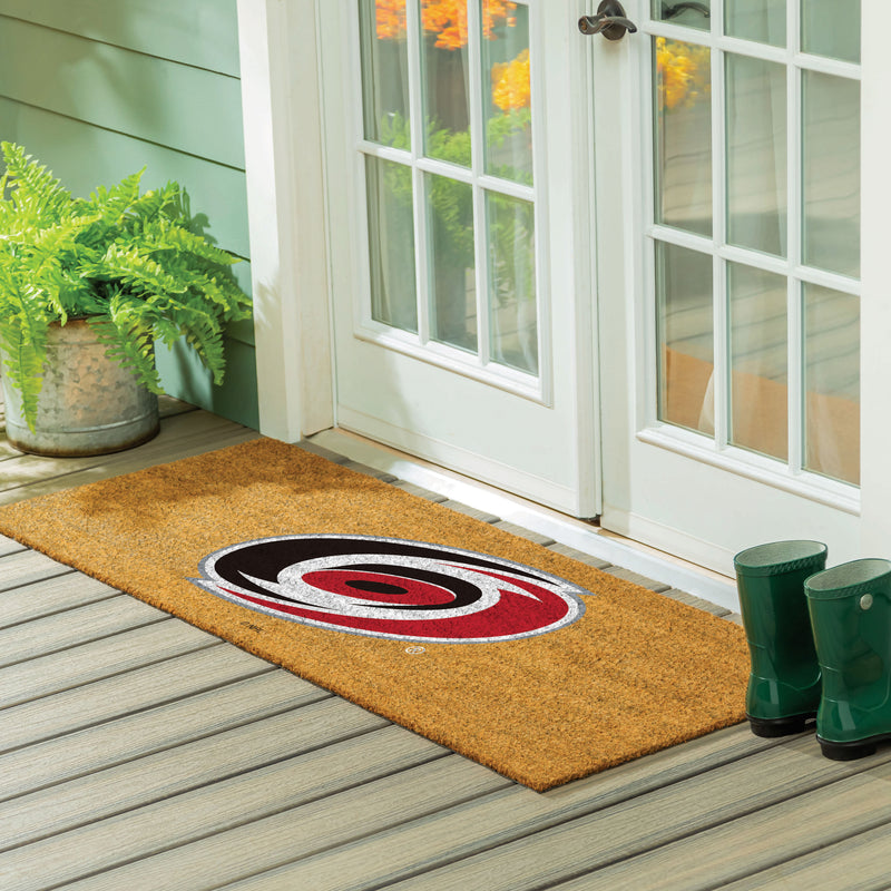 Carolina Hurricanes Extra Large Full Color Coir Mat, 60"x24"