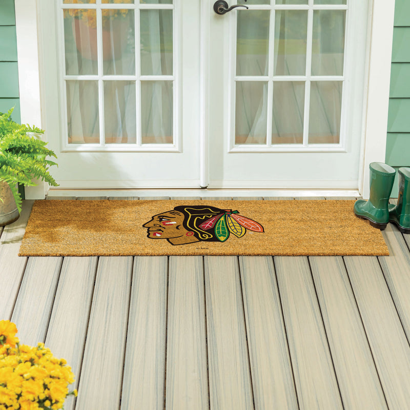 Chicago Blackhawks Extra Large Full Color Coir Mat, 60"x24"