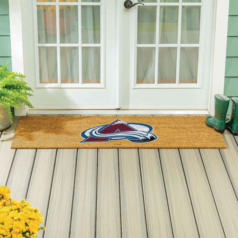 Colorado Avalanche Extra Large Full Color Coir Mat, 60"x24"