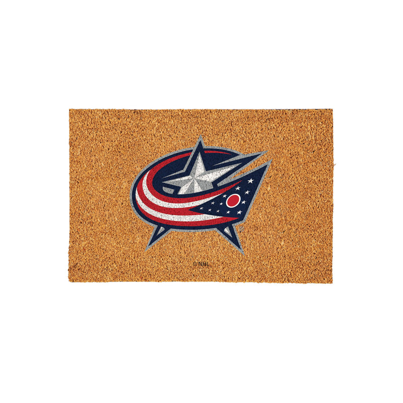 Columbus Blue Jackets Large Full Color Coir Mat, 36"x24"