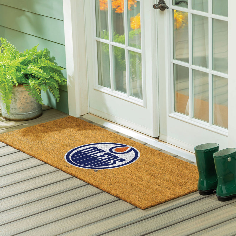 Edmonton Oilers Extra Large Full Color Coir Mat, 60"x24"