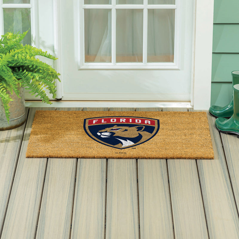 Florida Panthers Large Full Color Coir Mat, 36"x24"