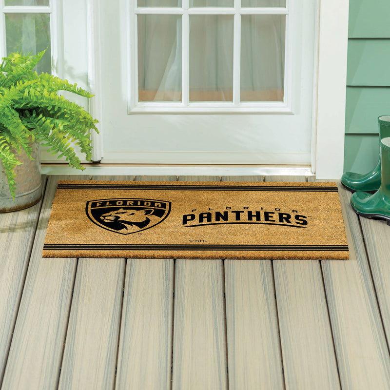 Florida Panthers Large One Color Coir Mat, 36"x24"