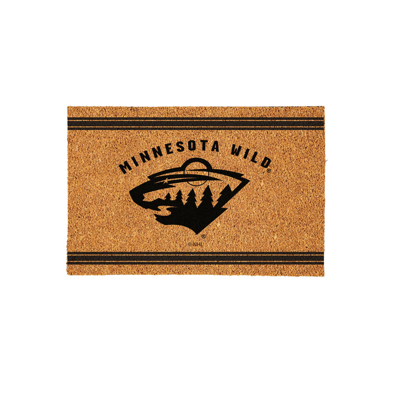 Minnesota Wild Large One Color Coir Mat, 36"x24"
