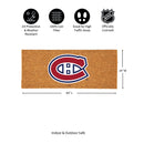 Montreal Canadiens Extra Large Full Color Coir Mat, 60"x24"