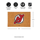 New Jersey Devils Large Full Color Coir Mat, 36"x24"