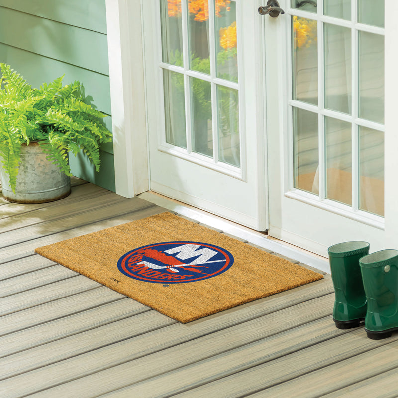 New York Islanders Large Full Color Coir Mat, 36"x24"