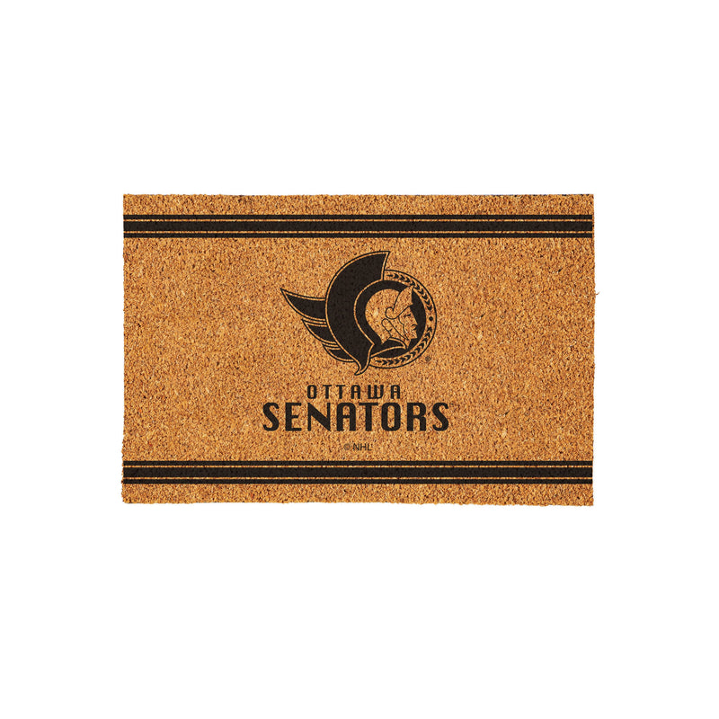 Ottawa Senators Large One Color Coir Mat, 36"x24"