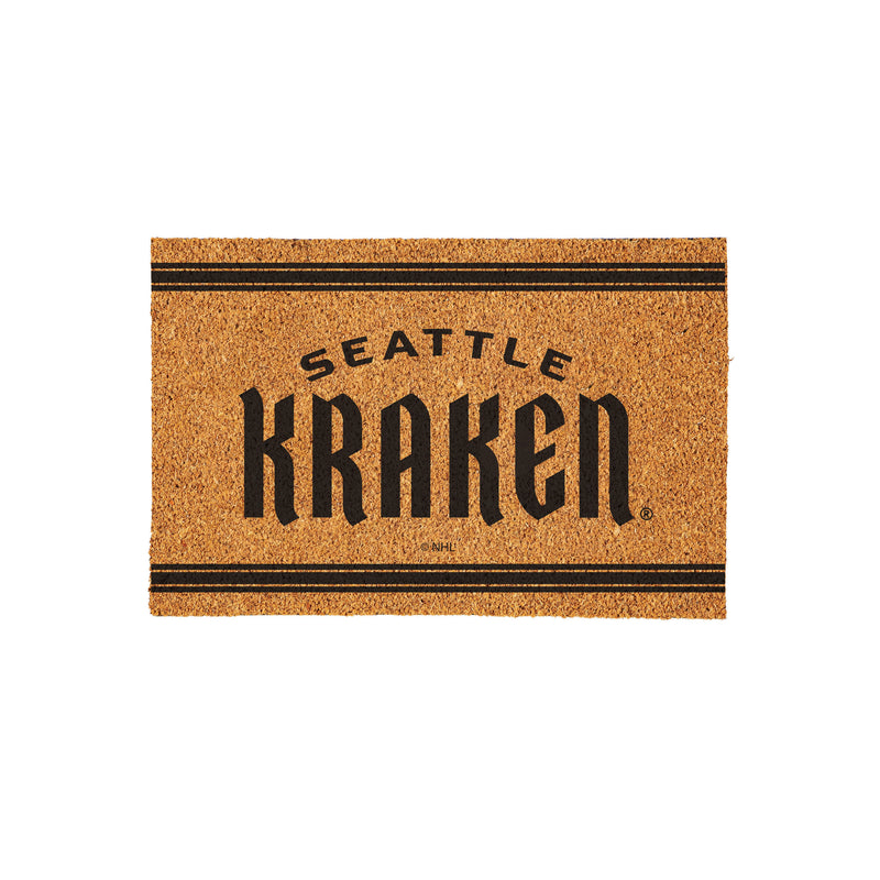 Seattle Kraken Large One Color Coir Mat, 36"x24"