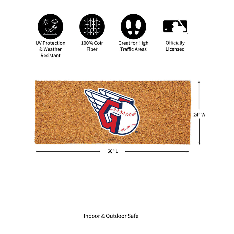 Cleveland Guardians Extra Large Full Color Coir Mat, 60"x24"