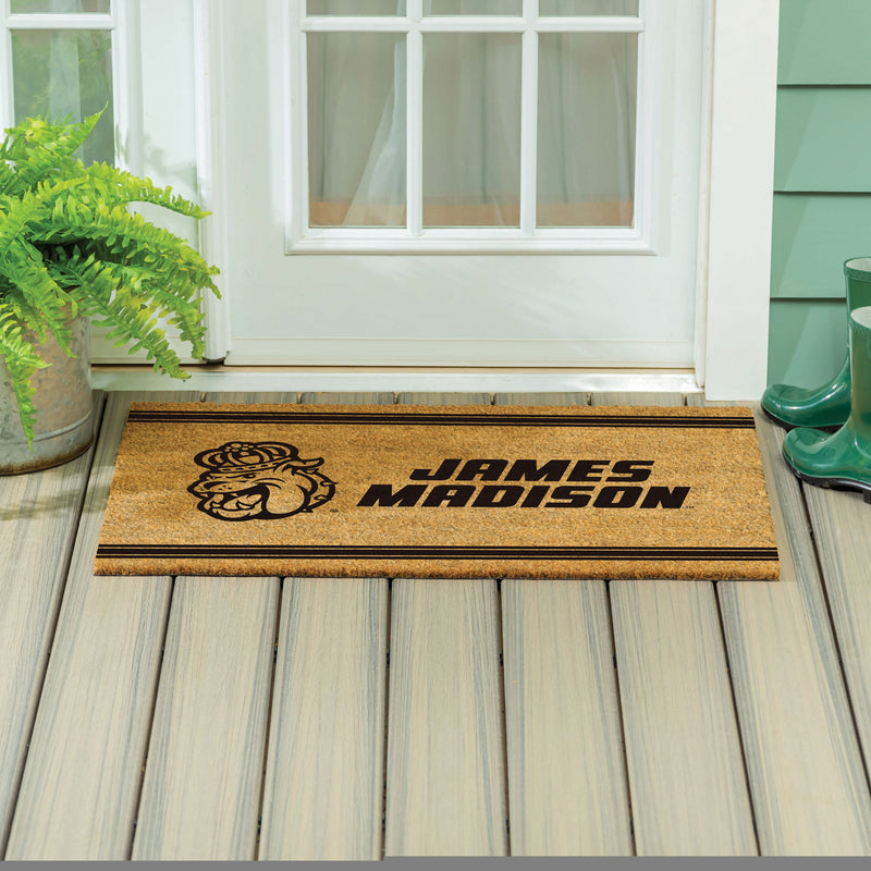 James Madison University Large One Color Coir Mat, 36"x24"