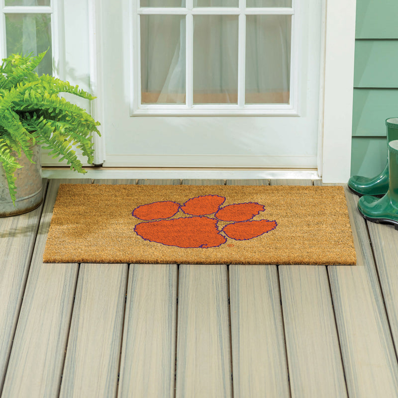 Clemson University Large Full Color Coir Mat, 36"x24"