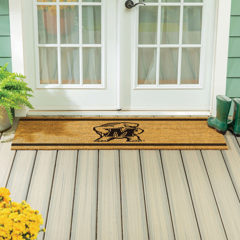 University of Maryland Extra Large One Color Coir Mat, 60"x24"