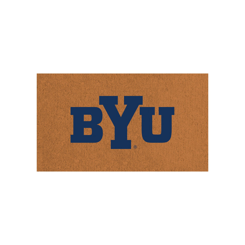 Coir Mat, 16"x28", Brigham Young University