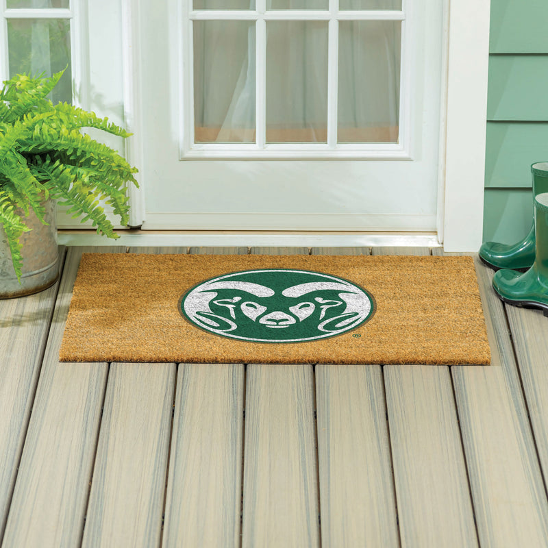 Colorado State University Large Full Color Coir Mat, 36"x24"