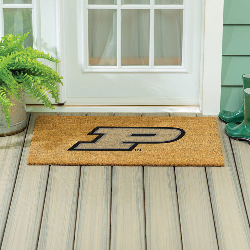 Purdue University Large Full Color Coir Mat, 36"x24"