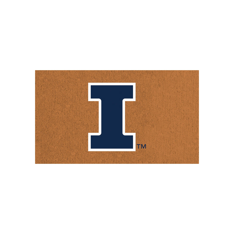 Coir Mat, 16"x28", University of Illinois