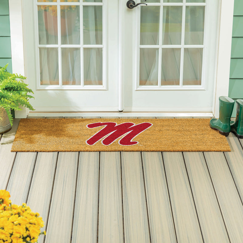 University of Mississippi Extra Large Full Color Coir Mat, 60"x24"