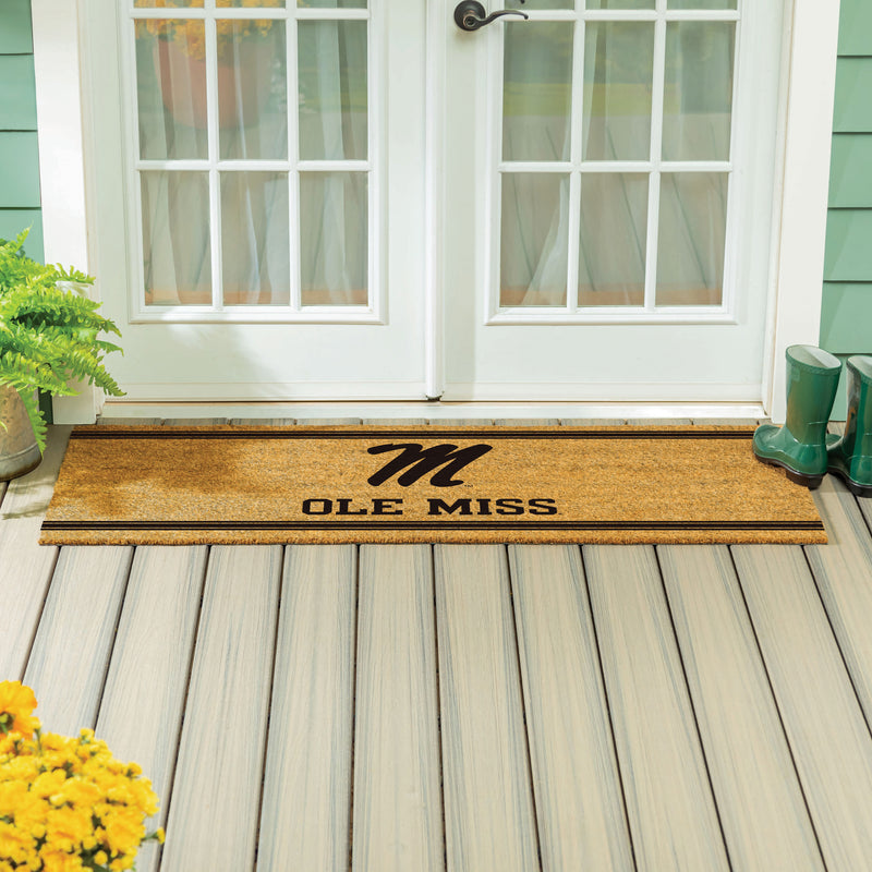 University of Mississippi Extra Large One Color Coir Mat, 60"x24"