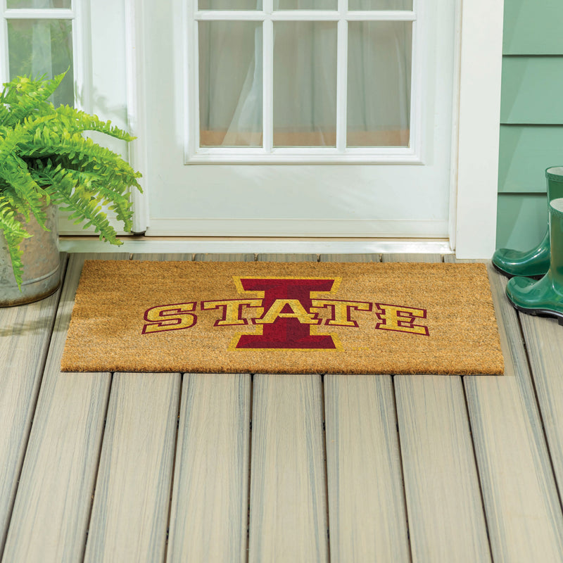 Iowa State University Large Full Color Coir Mat, 36"x24"