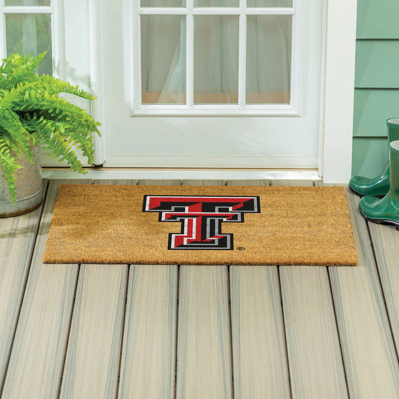 Texas Tech University Large Full Color Coir Mat, 36"x24"