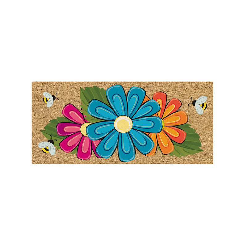 Giant Gerbera Flocked Sassafras Coir Switch Mat