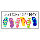 Life is better in Flip Flops Flocked Coir Sassafras Switch Mat
