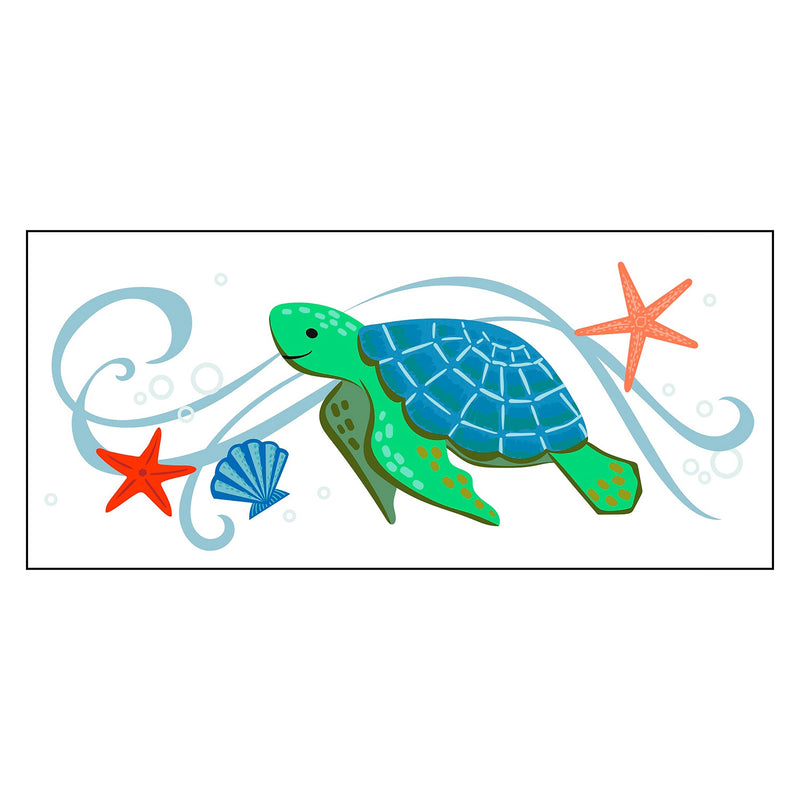 Sea Turtle Flocked Coir Sassafras Switch Mat