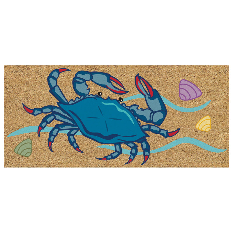 Blue Crab Flocked Coir Sassafras Switch Mat