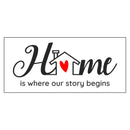 Home is where our story begins Flocked Coir Sassafras Switch Mat