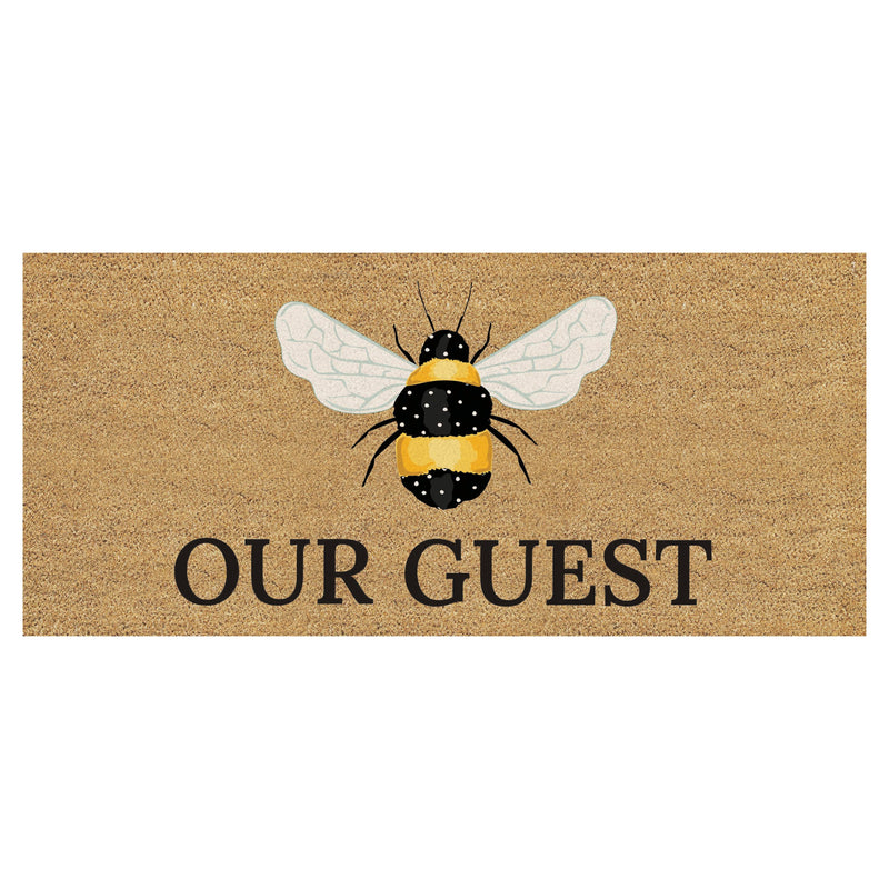 Bee Our Guest Flocked Coir Sassafras Switch Mat