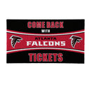 28" x 16" PVC Trapper Mat, Come Back with Tickets, Atlanta Falcons