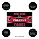 28" x 16" PVC Trapper Mat, Come Back with Tickets, Atlanta Falcons