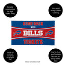 28" x 16" PVC Trapper Mat, Come Back with Tickets, Buffalo Bills