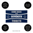 28" x 16" PVC Trapper Mat, Come Back with Tickets, Dallas Cowboys