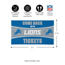 28" x 16" PVC Trapper Mat, Come Back with Tickets, Detroit Lions