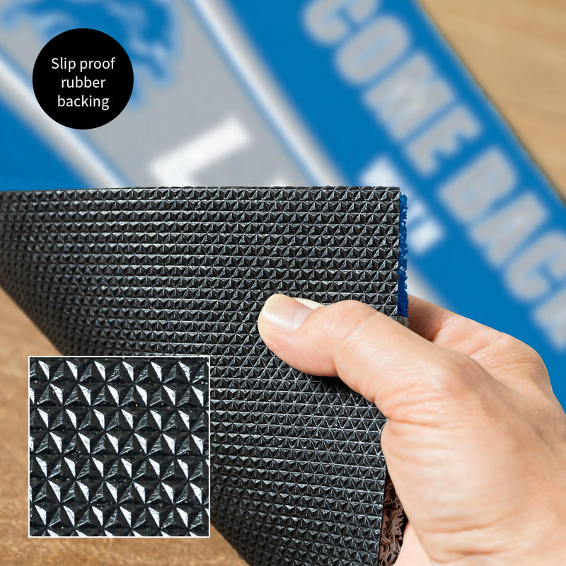 28" x 16" PVC Trapper Mat, Come Back with Tickets, Detroit Lions