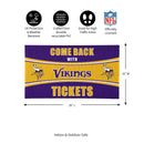 28" x 16" PVC Trapper Mat, Come Back with Tickets, Minnesota Vikings
