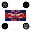 28" x 16" PVC Trapper Mat, Come Back with Tickets, New England Patriots